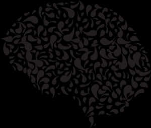 Abstract Brain Design PNG image with transparent background