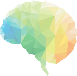 Abstract Brain Illustration PNG Image