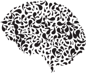 Abstract Brain Illustration PNG Image