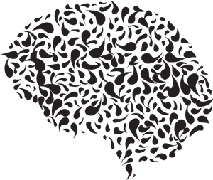 Abstract Brain Leaf Pattern Clipart PNG Image