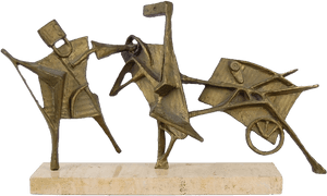 M#century Modern Abstract Bronze Sculpture On Marble - Modern Abstract Sculpture Png, Transparent Png PNG image with transparent background