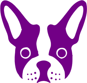 Abstract Bulldog Graphic PNG image with transparent background