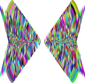 Abstract Butterfly Wing Symmetry PNG Image