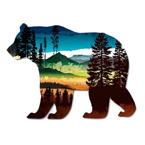 Abstract California Bear Png Keh7 PNG Image