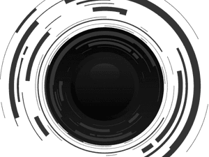 Abstract Camera Lens Design PNG image with transparent background