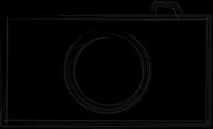 Abstract Camera Silhouette PNG image with transparent background