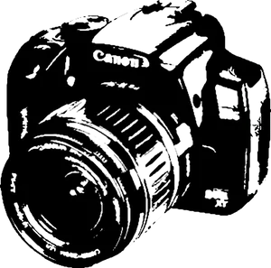 Abstract Camera Sketch PNG Image