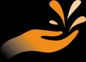 Abstract Caring Hand Graphic PNG image with transparent background