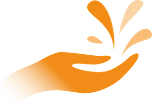 Abstract Caring Hand Graphic PNG Image