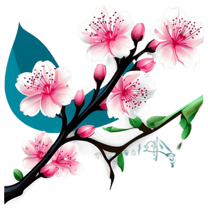 Abstract Cherry Blossom Background PNG 38 PNG image with transparent background