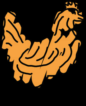 Abstract Chicken Artwork PNG image with transparent background