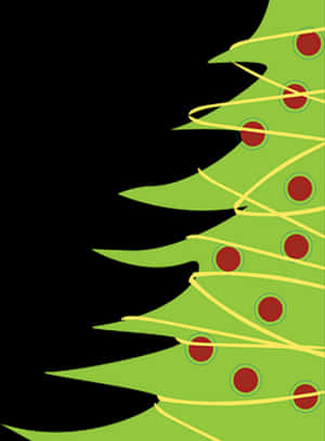 Abstract Christmas Tree Graphic PNG with transparent background