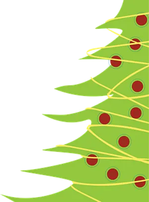 Abstract Christmas Tree Graphic PNG Image