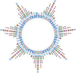 Abstract Circular Fractal Art.png PNG Image