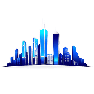 Abstract City Skyline PNG 5 PNG with transparent background