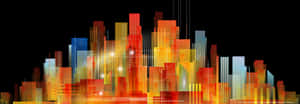 Abstract Cityscape Artwork PNG image with transparent background