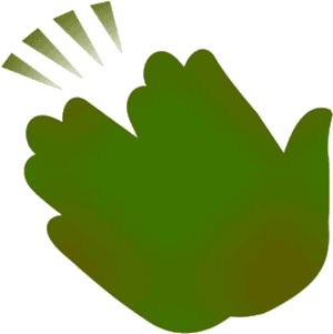 Abstract Clapping Hand Icon PNG image with transparent background