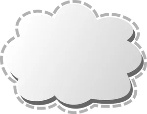 Abstract Cloud Frame Design PNG Image