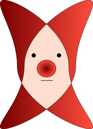 Abstract Clown Nose Illustration PNG Image