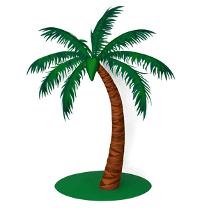 Abstract Coconut Tree PNG 06202024 PNG