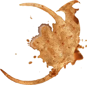 Abstract Coffee Stain Splash PNG Image