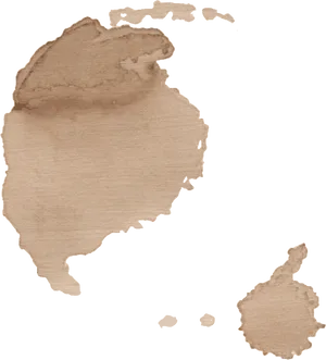 Abstract Coffee Stain Texture PNG Image