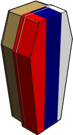 Russia Flag Design - Model PNG image with transparent background