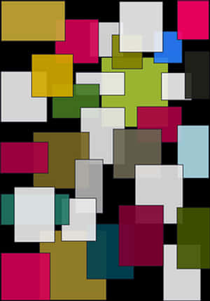 Abstract Color Blocks Wallpaper PNG image with transparent background