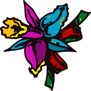 Rainbow Daffodil Svg Clip Arts - Cartoon Flowers, HD Png Download PNG image with transparent background