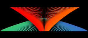 Abstract Colorful Fan Design PNG image with transparent background