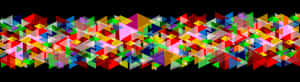Abstract Colorful Geometric Banner PNG image with transparent background