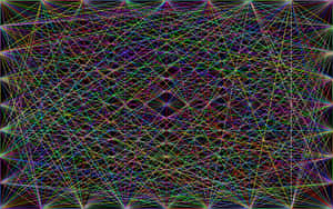 Abstract Colorful Network Pattern PNG image with transparent background