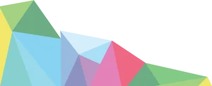 Abstract Colorful Triangles Background PNG Image