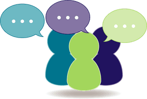Abstract Communication Concept PNG image with transparent background
