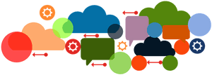 Abstract Communication Network Concept PNG with transparent background
