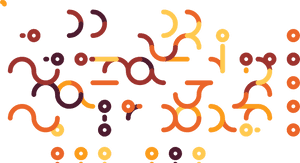 Abstract Connective Patterns PNG with transparent background