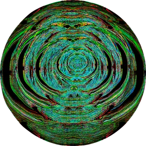 Abstract Cool Circle Art PNG Image