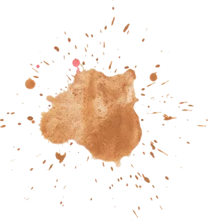 Abstract Copper Splash Watercolor Background PNG Image