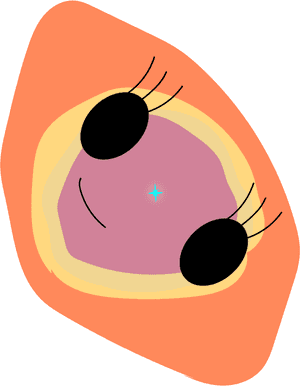 Abstract Cosmic Eye Illustration PNG image with transparent background