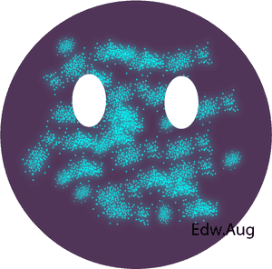 Abstract Cosmic Network Art PNG image with transparent background