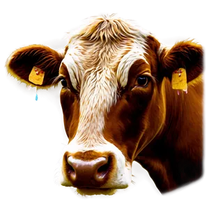 Abstract Cow Face Art Png 94 PNG Image