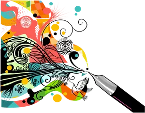 Abstract Creativity Unleashed PNG Image