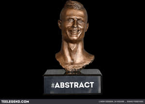 Abstract Cristiano Ronaldo Bust PNG image with transparent background