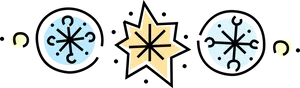 Abstract Crystal Star Design PNG Image