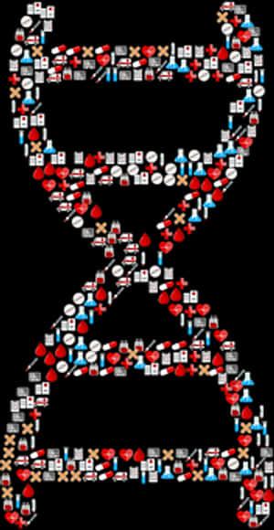 Abstract D N A Structure Art PNG