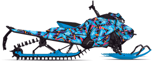 Abstract Design Snowmobile PNG image with transparent background