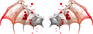 Bat Wing Euclidean Vector - Simple Wings Tattoo Design, HD Png Download PNG with transparent background