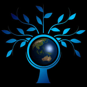 Abstract Earth Tree Concept PNG with transparent background