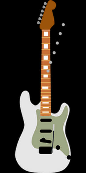 Abstract Electric Guitar Illustration PNG image with transparent background