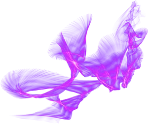 Abstract Energy Waves Purple PNG Image